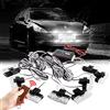 Sidaqi 16 LED lampeggiante bianco con telecomando senza fili Super luminoso strobo griglia luci diurne per auto della polizia SUV ATV 12V