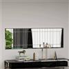 Dmora - Specchio Pyxis, Specchiera, Articolo d'arredo a muro, Decorazione con specchio, 40x2h120 cm, Bianco