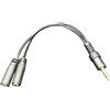 Dragon Trading - Splitter jack maschio a 2 cavi femmina da 3,5 mm, placcato oro