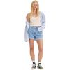 LEVIS Levi's Rolled 80S Mom - Pantaloncini da Donna Med Indigo-Flat Finish, Back to Blue, 26