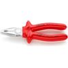 KNIPEX Pinza universale cromata isolati ad immersione, collaudati VDE 180 mm, 03 07 180