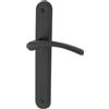 DT 2000 Cluses 701910 - Maniglia per porta su piastra, senza foro, in alluminio, colore: Nero opaco