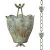 Good Directions 491V1-8 Crocus Rain Catena, 2,5 m di Lunghezza, Coppe Grandi, 100% Rame Blu Verde Puro