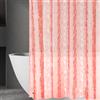 Ga-Geetopia Tenda da doccia in plastica EVA 3D a forma di cubi d'acqua color corallo perla, di alta qualità, leggera, 182,9 x 182,9 cm, colore rosso, per bagno, doccia, showroom, con occhielli in