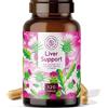 Alpha Foods Liver Support - Integratore Depurativo Fegato con Cardo Mariano Tarassaco e Carciofo - 120 Capsule - Botanici Antiossidanti - Cardo Mariano Fegato, Disintossica e Depura Fegato - Alpha Foods