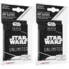 Asmodee Star Wars Unlimited White Art Sleeves - Officially Licensed Pack of 60 Art Sleeves And 1 Clear Sleeve, Optimized Size for Star Wars Unlimited And Other TCG And LCG Games, Made by Gamegenic