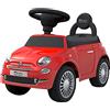 TURBO CHALLENGE - Fiat 500 - Camminatore - 119099 - Ruote Libere - Rosso - Max 25 kg - Plastica - Batterie Non Incluse - Giocattolo per Bambini - Regalo - A partire dai 12 mesi