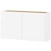 GERMANIA DIE MÖBELMACHER Germania Scarpiera 3299-513 GW-Ameca, in Bianco/Rovere, profondità ridotta - ideale per corridoi stretti, 93 x 52 x 29 cm (LxAxP)