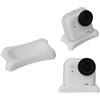 Hesupy Supporto da tavolo per Insta360 GO Ultra, staffa per fotocamera tascabile, base antiscivolo, supporto fisso, supporto multi-angolo per riprese da tavolo, stabilizzatore per montaggio verticale (bianco
