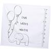 HEMOTON Copertina Mensile per Ragazza Sfondo Fotografico per Servizi Shower Copertina per Culla e Passeggino Motivo Elefante