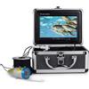 DIGNIFE Macchina fotografica subacquea, Videocamera subacquea da pesca con monitor 7 pollici, 30 m, 1080P, fishfinder scheda TF 8 GB(30M-Green Box)