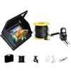 DIGNIFE Macchina fotografica subacquea, Telecamera subacquea for la pesca, monitor IPS da 4,3 pollici, telecamera for sul ghiaccio, fishfinder impermeabile for, con cavo 15/20/30 m(50M)