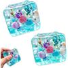 DJMYJT 2 pezzi Pallina Antistress Squishy Gigante Adulti - Design Oceano con Conchiglie per Rilassamento e Ansia, Accessori Scrivania Ufficio (A)