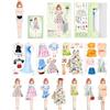 Generico Magnetic Dress-Up - Set bambola di carta principessa | Fai finta di giocare a un gioco di giocattoli da viaggio per ragazze | Bambola magnetica da vestire: uso educativo come compagno di giochi