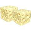 KOBONA Fidgets Giocattolo sensoriale Non appiccicoso Formaggio da spremere Blocco Portatile Morbido Novità Rimbalzo Giocattolo per alleviare l'umore per la casa o l'ufficio