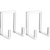 SODIAL Supporto per Piastra per Supporto Acrilico Acrilico 2 Pack E6K54980