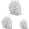 SODIAL 2X(Stampo nel Resina con Teschio, Stampo nel Silicone con Teschio 3D da 3 P6449