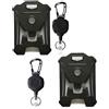 SODIAL Confezione da 2 Porta Badge Retrattile, con Bobina per Badge Re3902