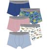 Petit Bateau Set di Boxer per Bambini in Cotone Stampato Auto