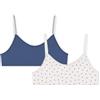 Petit Bateau Set di bracciali per Bambini in Cotone e Spandex con Stampa a Cuori