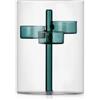 Porta Tealight e Vaso Iris 3 Candele Petrolio Ichendorf Milano