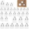 Carehabi 30 Ganci Adesivi per Quadri, Adhesive Picture Hooks for Wall Hanging, Appendi Quadri per Quadri da Parete, per Appendere Quadri Senza Chiodi per Foto