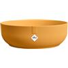 Elho Jazz Bowl 28 - Vaso per Interno - 100% Plastica Riciclata - Ø 27.5 x H 9.0 cm - Giallo/Giallo Ambra