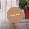 Rainsar Base Luminosa a LED in Legno per Luce Notturna, Supporto Rotondo in Legno per Lampada Foto