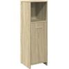 vidaXL Mobile da Bagno Rovere Sonoma 30x30x95 cm in Legno Multistrato, armadietto, mobiletto di stoccaggio, scaffale Lavanderia, scaffale