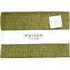 Maison Sucrée Tovaglia 12 PersoneAntimacchia Ed Impermeabile Tinta Unita Base Korin CM 155X265-12 PERSONE (VERDE MELA)