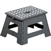 KESPER | Pedana pieghevole in plastica, pieghevole, testato secondo DIN EN 14183, dimensioni: 35 x 27 x 22 cm, superficie pedana: 30,5 x 22 cm, colore: grigio | 70635