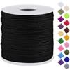 Uiopa Filo Nylon per Braccialetti 0,7mm x 120m Filo Braccialetti Fai da Te Cordone Perline per Collana, Bracciale, Creazione di Gioielli, Macramè, Artigianato