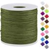 Uiopa Filo Nylon per Braccialetti 0,7mm x 120m Filo Braccialetti Fai da Te Cordone Perline per Collana, Bracciale, Creazione di Gioielli, Macramè, Artigianato