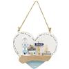 Carousel Home Seashore - Targa nautica a forma di cuore, decorazione nautica da parete, decorazione nautica, 16 cm