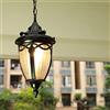 ChaoZan Lampada a sospensione rustica per esterno/interno in metallo nero lanterna IP23 impermeabile E27 Retro industriale lampada da soffitto lampada da giardino lampada da giardino lampada da giardino
