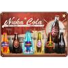 DORAM Targa in metallo vintage, motivo: Nuka Cola, decorazione divertente per casa, bar, giardino, garage, 30 x 20 cm