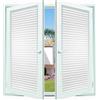 GQINGHUA Pellicola per Vetri Finestre Privacy 35 x 130 cm, Senza Colla, Aderenza Statica, Facile Applicazione, Privacy Finestre, Senza Colla Tenda Pellicola Isolante, per Casa Cucina, feritoie
