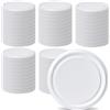 Pullmer Coperchio per bicchieri da 100 mm, tappo a vite, coperchio Twist-Off (bianco, 50 pezzi)