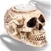 mtb more energy Portacandele ''Tattoo Lover'' - candelabro Teschio - Altezza 6.5 cm - Decorazione Cranio Figura Gothic
