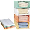 Yidaxing Organizer Armadio Cassettiere, Set di 4 Organizer Pieghevole Impilabili in Plastica per Armadio per Vestiti, Camera da letto, Casa, Cucina, Bagno, Colore (43 x 33 x 72cm)