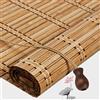 Pxzybd Tende a Rullo in bambù per Esterni 50cm 60cm 70cm 80cm 90cm 100cm 120cm Tapparella,Cortina di bambù per Finestre,Tende Avvolgibile Tende da Sole,Tenda a Pacchetto retrò,W×H-50x160cm/20x63in