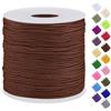 Uiopa Filo Nylon per Braccialetti 0,7mm x 120m Filo Braccialetti Fai da Te Cordone Perline per Collana, Bracciale, Creazione di Gioielli, Macramè, Artigianato