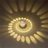 ChaoZan Lampada da Parete A LED da 3W Lampada da Parete Bianco caldo Applique da Soffitto Effetto Luce Lampada da Sala Effetto A Spirale per Ktv Bar Restaurant Camera da letto soggiorno corridoio