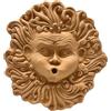 Le Terrecotte di Cassiano Fabio Mascherone Eolo in Terracotta 38 cm - Scultura da Parete Artigianale Italiana - Decorazione Mitologica per Interni ed Esterni - Fatta a Mano