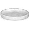 Kalu creations ROTONDI Carrara - Piatto Rotondo in Marmo Bianco Ø 25 cm | Elegante, Lucido, Naturale | Decorazione Casa, Bagno, Cucina, Soggiorno | Portaoggetti e Arredo Design