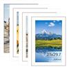 Jokisa Cornice 4 pezzi A4, cornice 21x30 nera, cornice per foto, immagini, poster (Bianco, 21 x 30 cm)