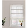 Yaland - Tenda a pacchetto per finestra, semitrasparente con chiusura in velcro, stile rustico, 40 x 140 cm, colore: sabbia