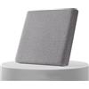 AQIGR Cuscino per Sedia da Ufficio in Memory Foam Rimovibile Cuscini Sedie Esterno e Interno 40x40 45x45 50x50, Tessuto di lino, con Cerniera per Sedie da Cucina, Giardino, Patio(Grigio,43x43cmx5cm Thick)