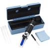 ALLmeter Rifrattometro per Vino Rosso 0-40%Brix 0-25%Alcol con ATC, Argento