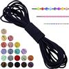 LEREATI Filo Elastico per Braccialetti Resistente, Cordoncino Elastico 2mm x 5m Elastici Braccialetti Cordino Elastico, Filo Nylon per Collane Perline Braccialetti Fai da Te Cucire (Blu Scuro)